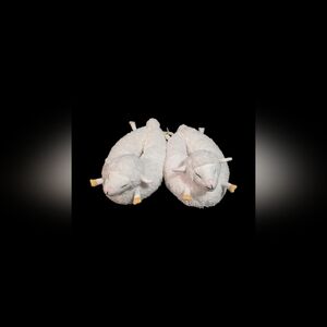 Aerie Soft White Sheep Slippers Size Large